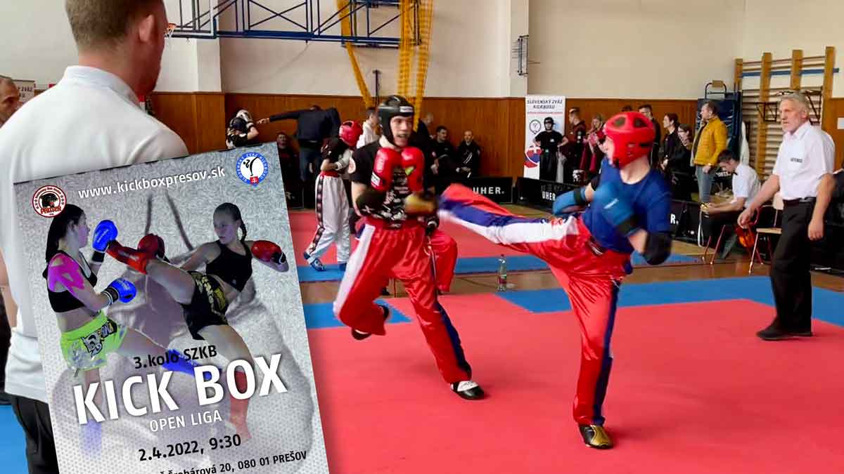 3. kolo Open ligy SZKB v kickboxe – Prešov 2. 4. 2022